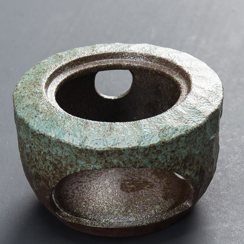 Hornillo de tetera de estilo japonés, Base cálida, portavelas de cerámica para té y café, calentador de leche, accesorios para la ceremonia del té, tetera, Salvamanteles