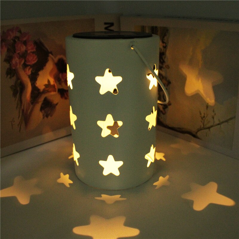 Solar Garden Lights Hanging Solar Lanterns Retro Hollow Solar Lights with Handle Outdoor Decor for Yard Tree Fence Patio Stairs
