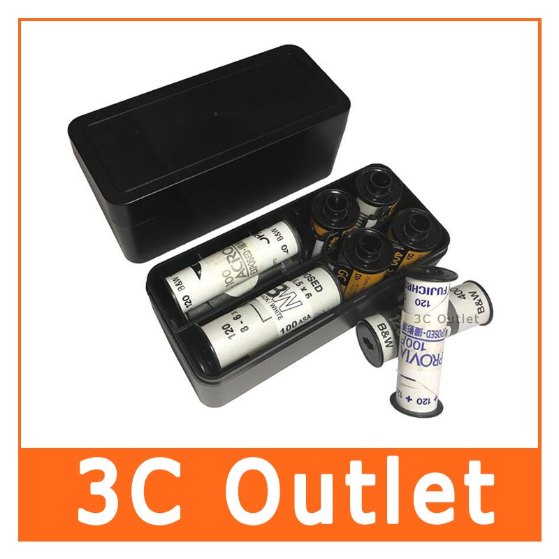 Film Container Box - For 120 & 135 Film - Plastic Multi-Format Case