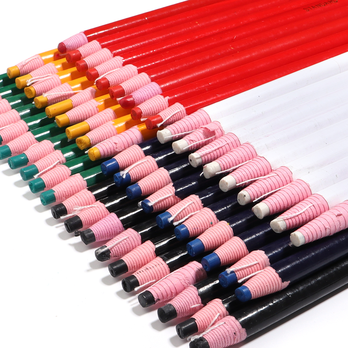 Lápiz de tiza de sastre para costura colorida, rotulador de tela de tiza sin cortes para Patchwork, herramienta de ropa DIY, accesorio de ropa, 6/12 Uds.