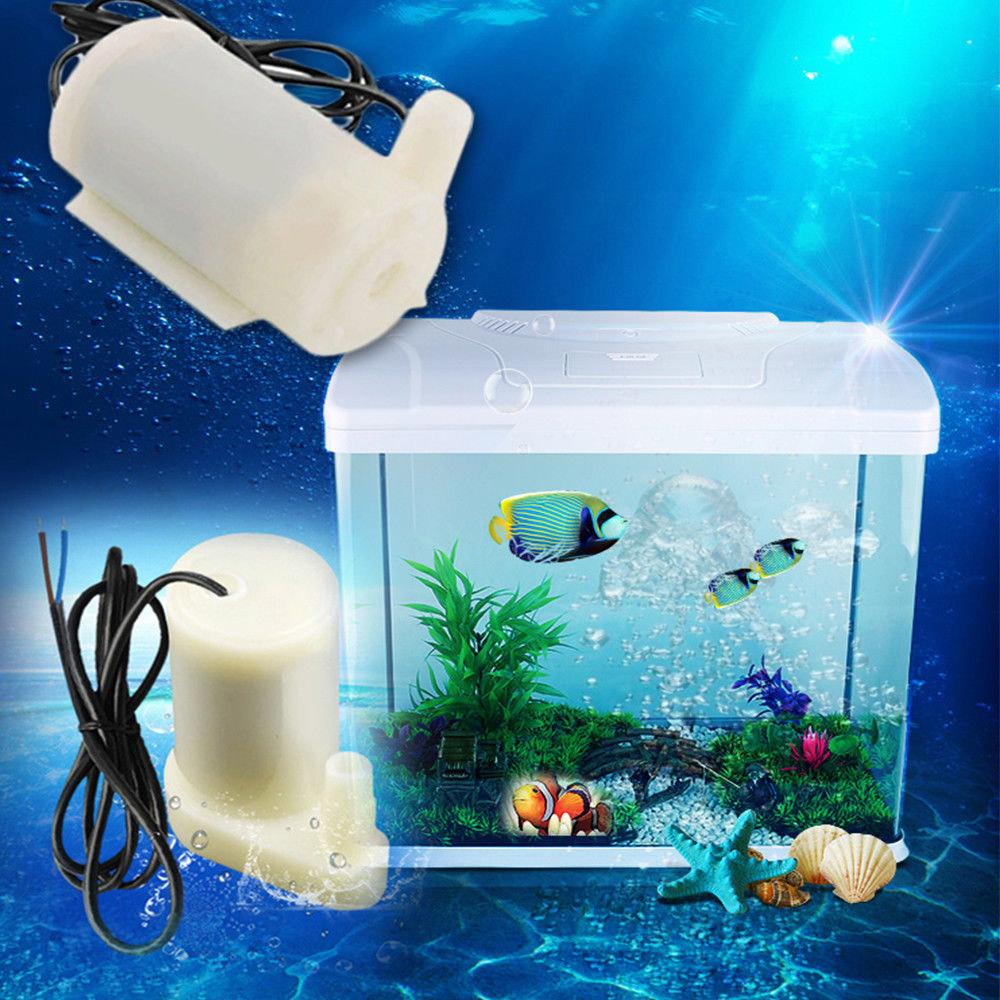 Akvarium mikro vann luftpumper nedsenkbar motor mini super lydløs fisketank fontene tilbehør  dc3 -5v 100l / timer nedsenkbar pumpe