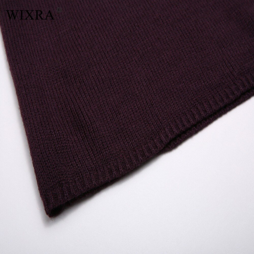 Wixra O-Neck Butterfly Sleeve Knitted Mini Dresses Women Dress Female Autumn Pretty Short Sweater Dress For Women