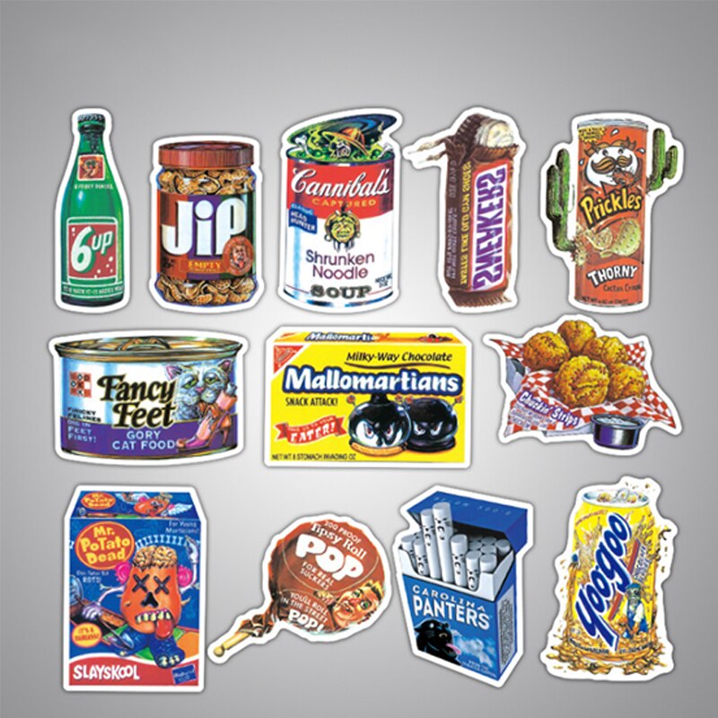 10/30/50 Pcs Spoof Verpakking Goederen Waterdicht Tij Reizen Bagage Computer Bagage Stickers