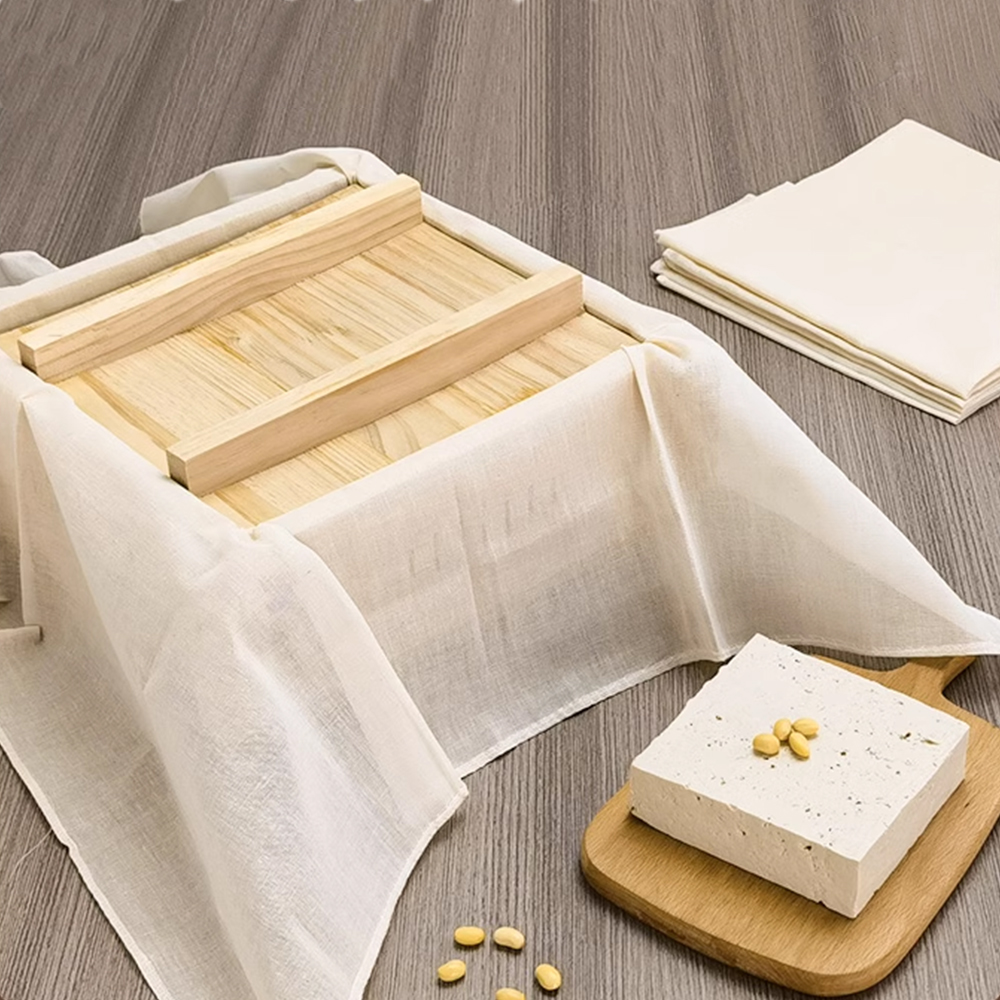 Coladores de bolsa de tela de leche de nueces reutilizables, algodón Natural sin blanquear, queso, yogur, filtro de Tofu, colador de malla fina para Cocina