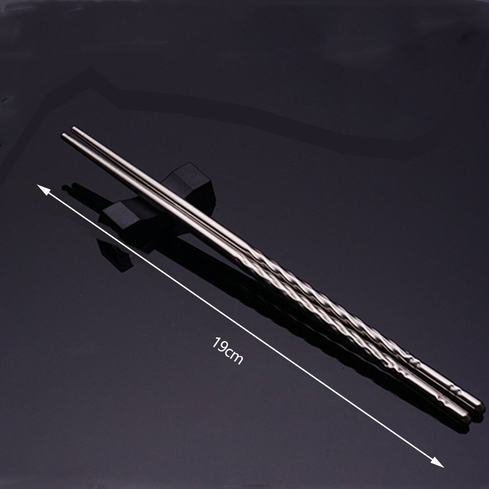 1 Pair Extra Long 38.8 cm Cooking Chopsticks Pot Chopsticks Frying Noodle Chopsticks Stainless Steel Chinese Chop Sticks: 19cm