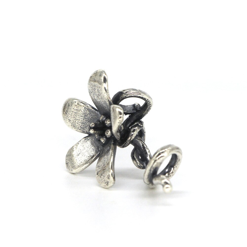 Mistel Schmuck Echte 925 Sterling Silber Blume Troll Anemone Anhänger Nur passen Troll Armbinde Nicht passen Pfanne Armbinde