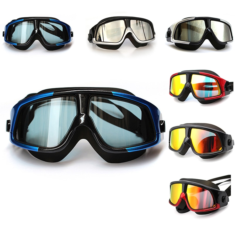 Professionele Gepolariseerde Zwembril High-Definition Waterdichte Anti-Fog Voorkomen UV Groot Frame Zwembril Unisex
