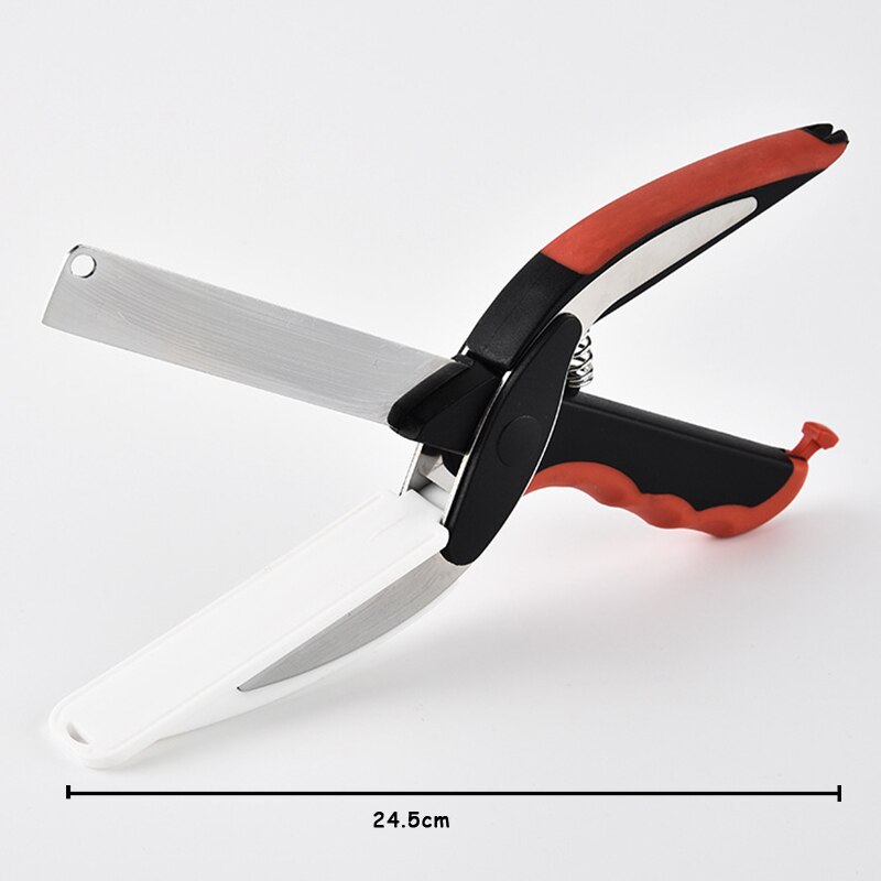 Slicing Knife Kitchen Cutter Scissors Spice Cutter Vegetable Stainless Steel Multi-function Knives Shredded Scallion Cutter 1pcs