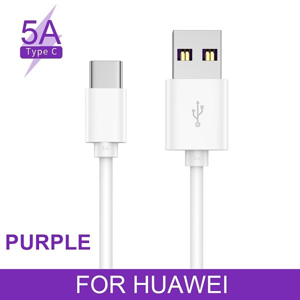 USB Typ C Kabel Für OPPO USB-C Typ-C Kabel Für Huawei Mate 20 X P20 Pro P30 Pro lite Schnelle Lade USB Typ C Kabel Für VIVO: 5A For Huawei / 2m