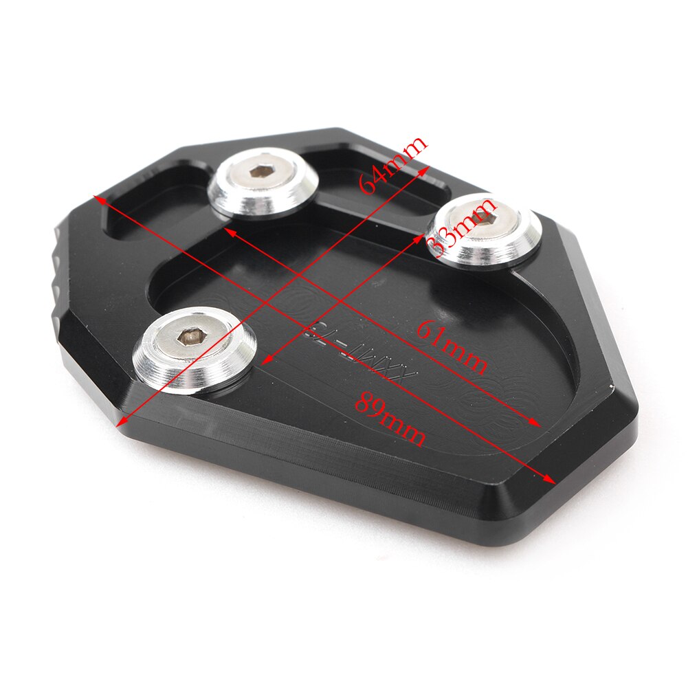 Pata de cabra para motocicleta, extensión de caballete, placa de almohadilla para Yamaha FZ6-S2 ABS FZ6R XJ6 ABS MT-07 Moto Cage Tracer 700 XSR700