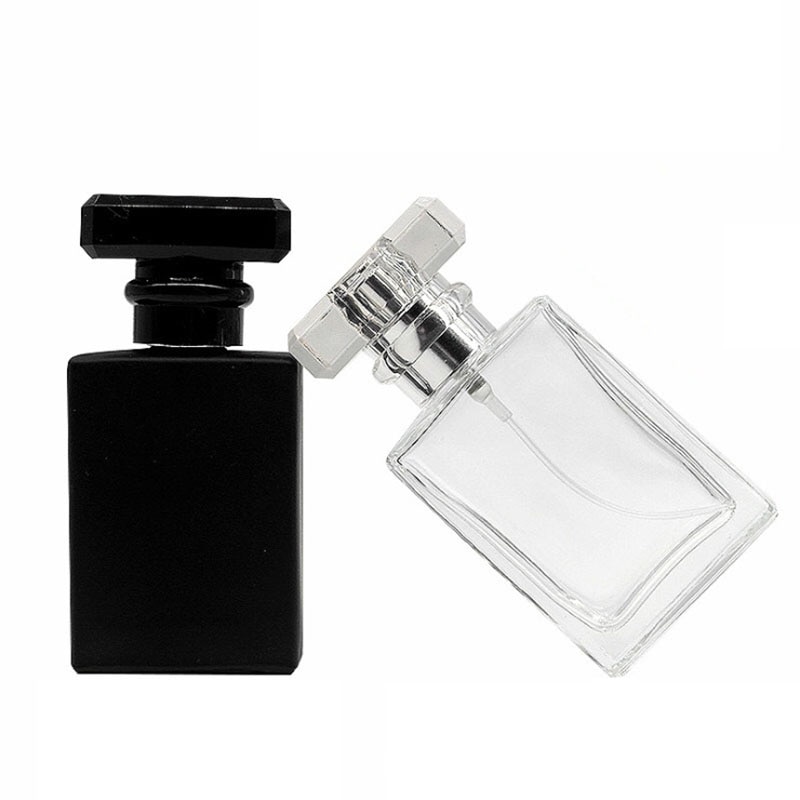 30Ml Parfum Spray Fles Glazen Fles Loodvrij Vierkante Navulbare Verstuiver Glazen Fles Draagbare Reizen Cosmetische Container