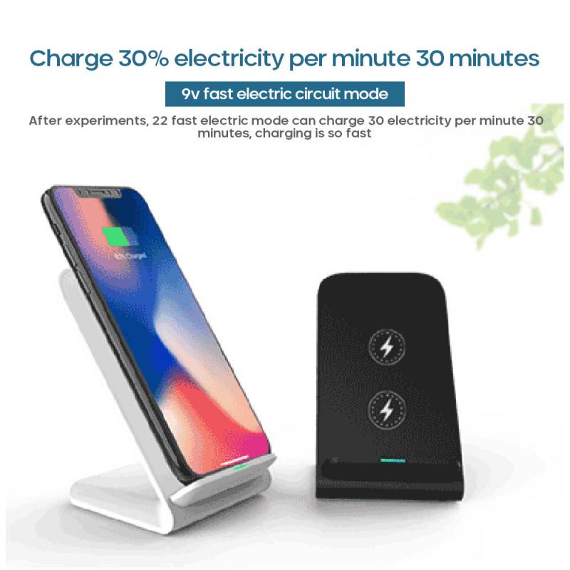 10W Qi Wireless Charger For Samsung Wireless Charging Dock Fast Charging Dual Coil Wireless Charging For IPhone 12 12pro Charger