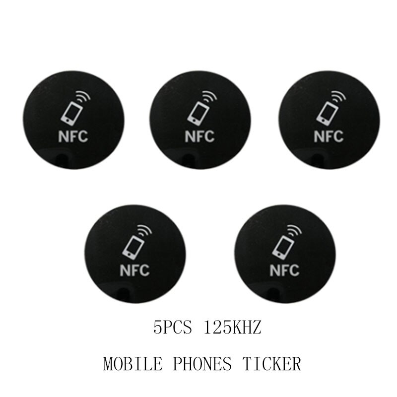 Handheld Access Control Card Reader Rfid Writer 125khz Copier Copier Programmer Card Reader Can Write T5577 Em4305 Label: 5pcs T5577 tags