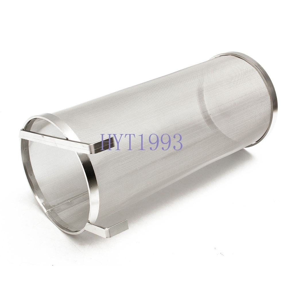 Brouwen Hop Filter 6 "x 14" (15cm x 35 cm), Hoop Spider, 300 micron mesh, Brand Rvs 304,