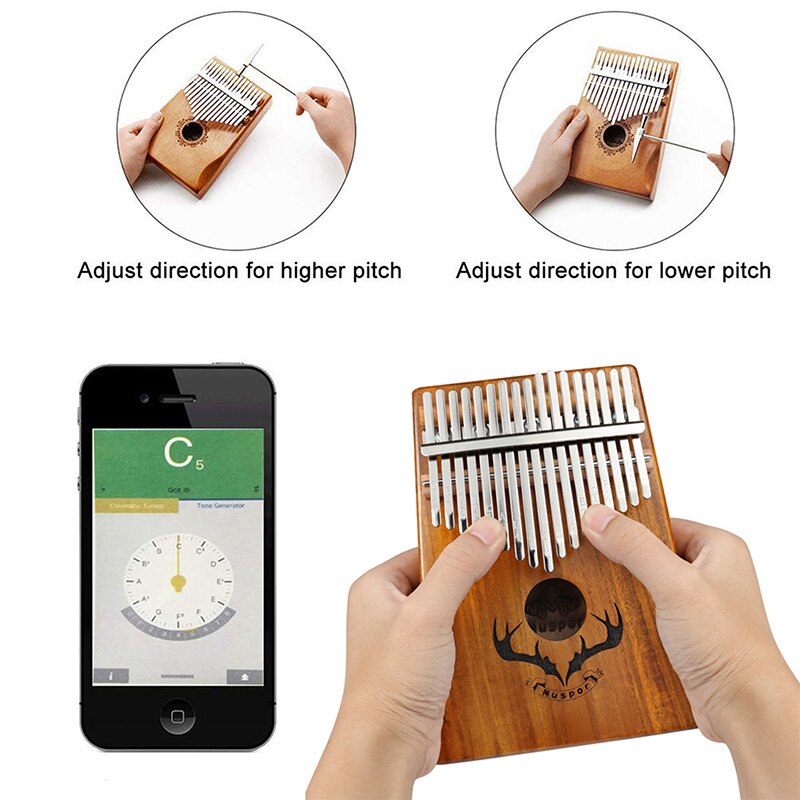 17 Keys EQ kalimba Thumb Piano Link Speaker Electric Pickup calimba Bag ...