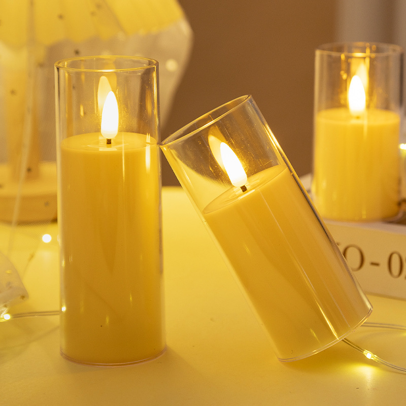 1/6 stücke LED Flammenlose Elektrische Kerzen Lichter Kreative LED Tee Lampe warm Weiß Flackern Kerzen Teelicht Für Hochzeit Weihnachten