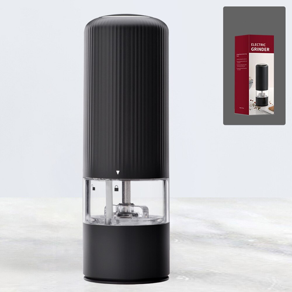 Mini Smart Salt &amp; Pepper Grinder Inclined Automatic Grinding ABS: C