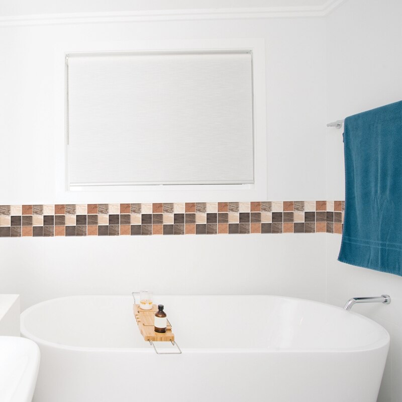 Tile Sticker for Kitchen Waterproof Anti-Mold Backsplash Tile Stickers 10X10CM for Walls Decoration 72Pcs