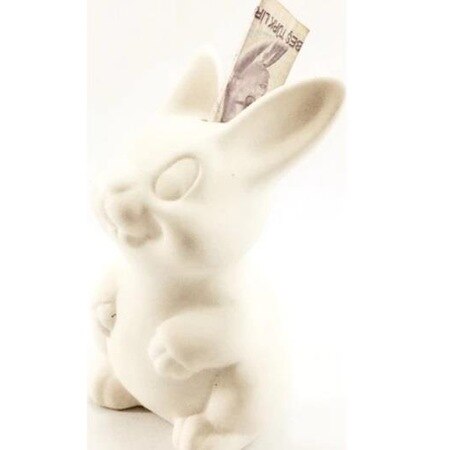 Kaninchen sparschwein keramik schmuck malerei set -15 cm 427417155