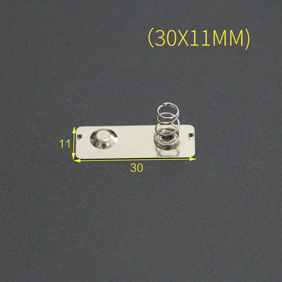 YYT 20 piezas metralla de batería AA 11*13MM/13,5 MM/29MM caja de batería resorte positivo y negativo unipolar 0,3 MM hierro + niquelado: Rojo