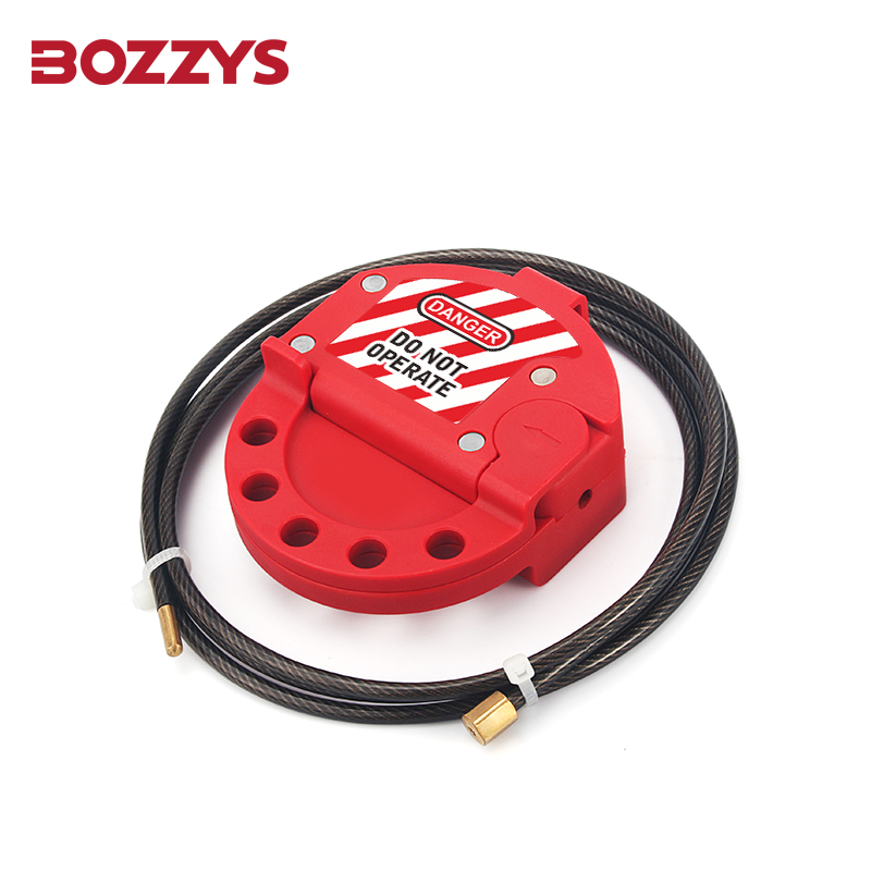 BOZZYS Adjustable Cable Lockout Tagout Locks Red Nylon Cable Lockout Device With Stainless Steel Cable Prevent Accidental Operat: SKY BLUE