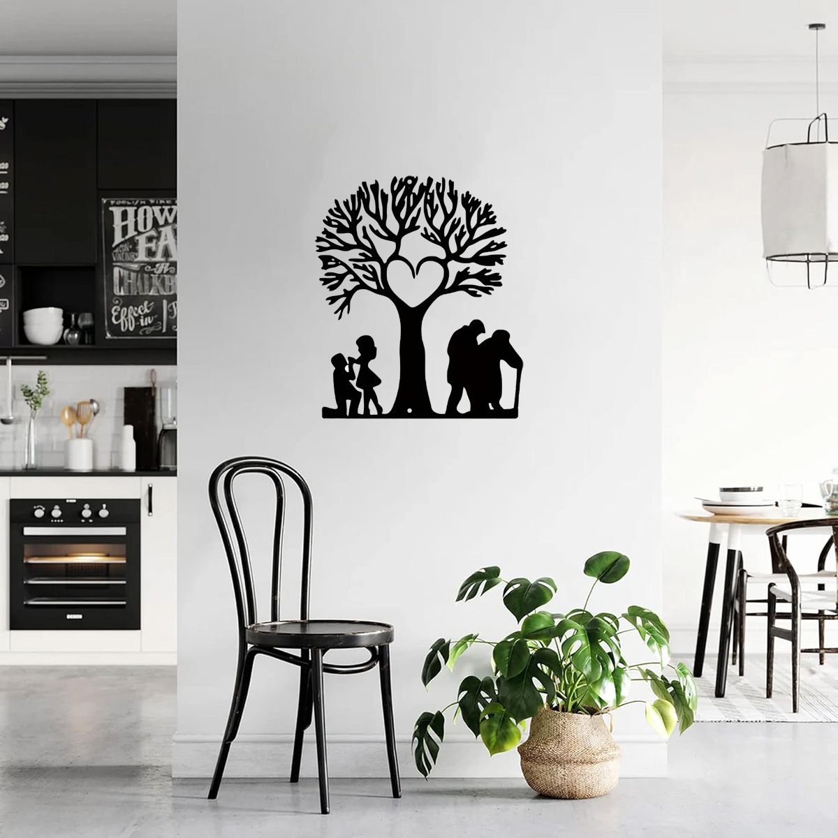 Arte de la pared de Metal de amor familiar, decoración artesanal colgante para sala de estar, jardín, dormitorio, pared del hogar, de inauguración de la casa, decoración del hogar