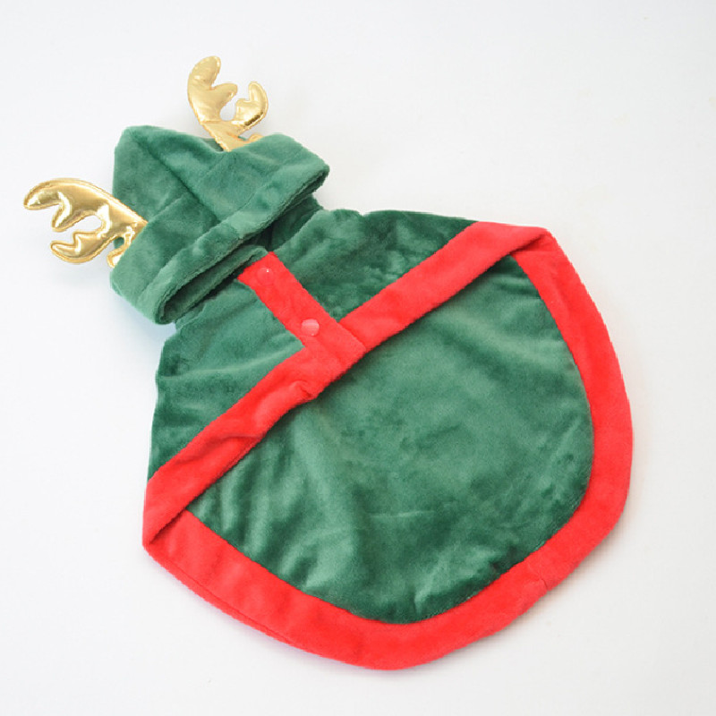 Kerst Hond Kostuum Geul Winter Hond Mantel Yorkshire Pommeren Shih Tzu Maltese Poedel Bichon Schnauzer Pug Hond Kleding Xmas: green / L