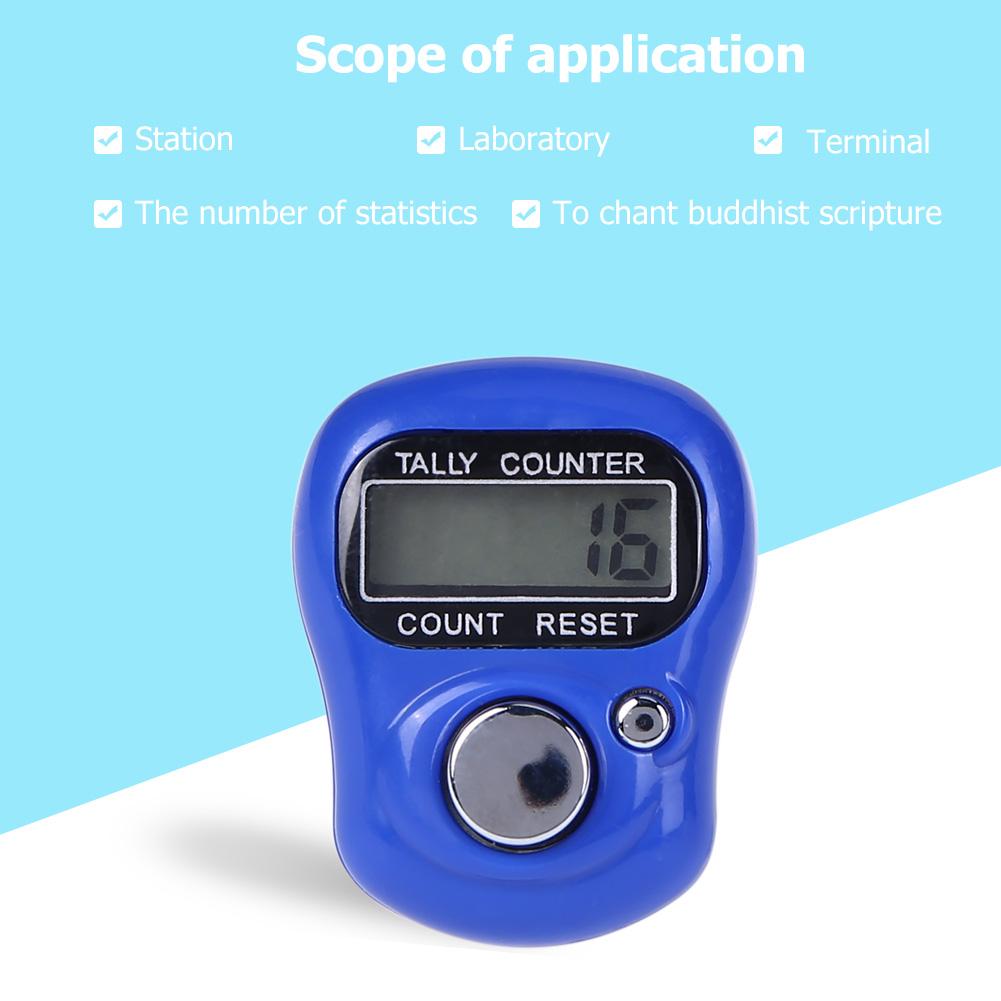 Electronic Digital Stitch Marker Row Finger Ring Counter LCD Electronic Tally Counter Hand Hand Finger Counter LCD Stitch Marke