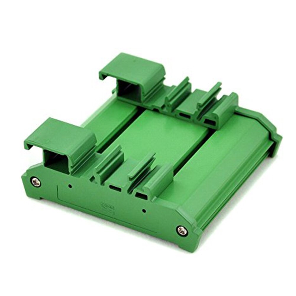 Houder Board Behuizing Duurzaam Adapter Beugel Din Rail Mount Pcb Pvc Module Groene Carrier Praktische