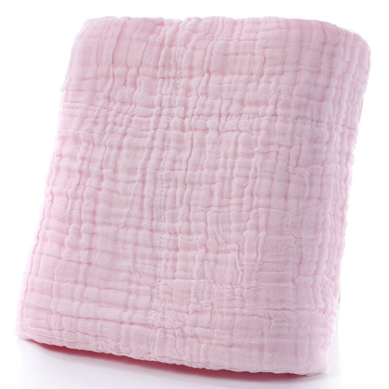 Dikke Baby Bad Handdoeken Kinderen Gaas Bubble Bad Handdoeken Pasgeboren Katoen Super Zachte Inbakeren Mousseline Wraps Luier Dekens 6 Layer: Roze