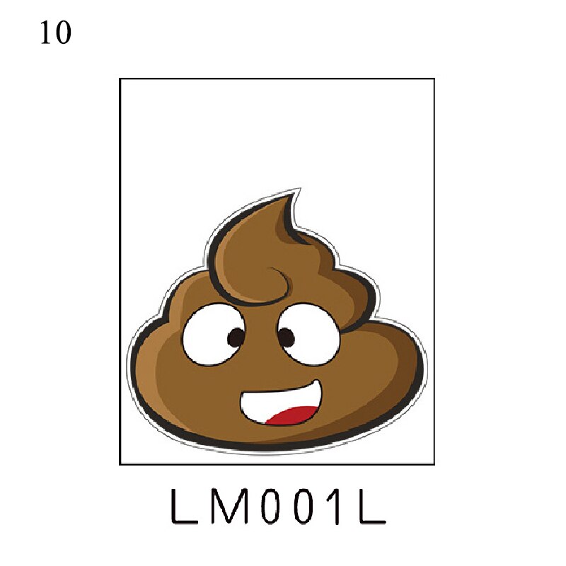 Wall Sticker Vinyl Decals Toilet Stickers Cute Poo Home Decoration Poster Toilet Cover Funny Stickers: LM001L