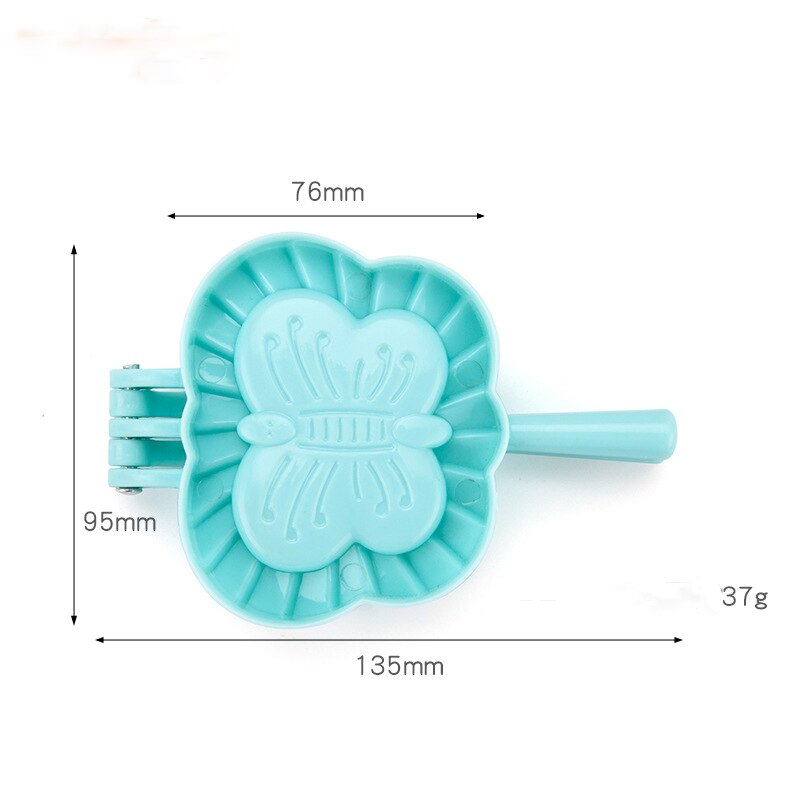 Køkken dumpling form hjerte sommerfugl blomst form diy dumplings maker dej presse dumpling pie ravioli form bage tilbehør: Sommerfugl m