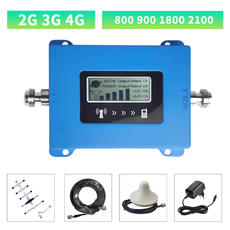 B20 800 900 1800 2100 Mhz Mobiele Telefoon Booster Mobiele Signaal Repeater 2G 3G 4G Lte Gsm umts Dcs 4G Cellulaire Amplifie Mobiele