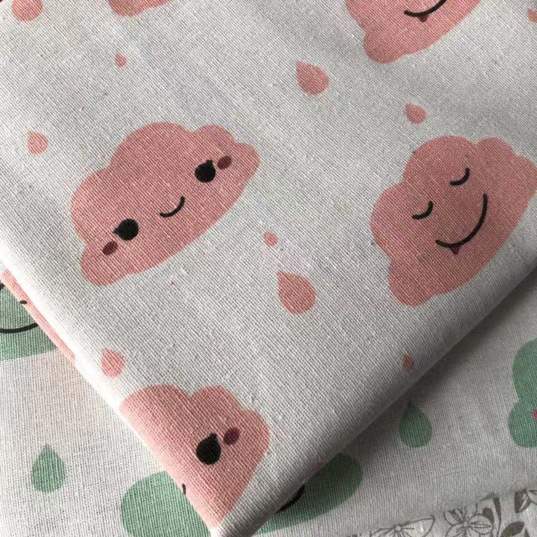 150 * 100 cm cotton and linen cloth curtain cloth ins wind hang cloth sofa background grid antependium floral fabric: 1