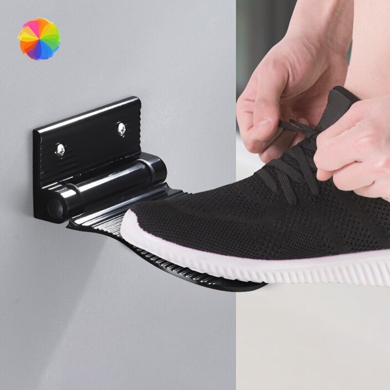 Aluminum Wall Mount Shower Footstool Shower Footstool Bathroom Stand Footstool Non-slip Shower Foot Rest Bathroom PedalsCY