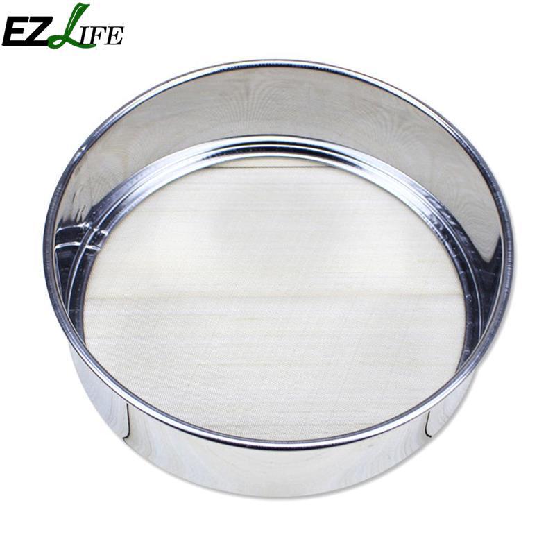Stainless Steel Wire Fine Mesh Oil Strainer CHW9928 Flour Kitchen Tools DIY Sifter Sieve Colanders Q2W5: Default Title