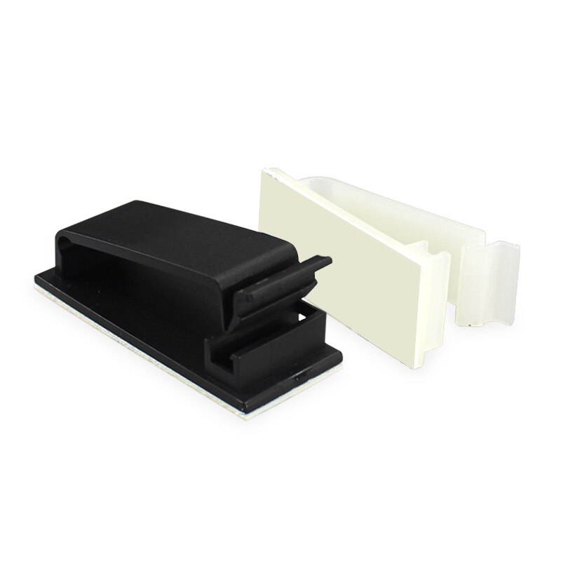 50/100 Pcs Self Adhesive Finisher Wire Clamp Packs Of Cable Management Clips, Firm Adhesive Pad Clips Wire Management Organizer