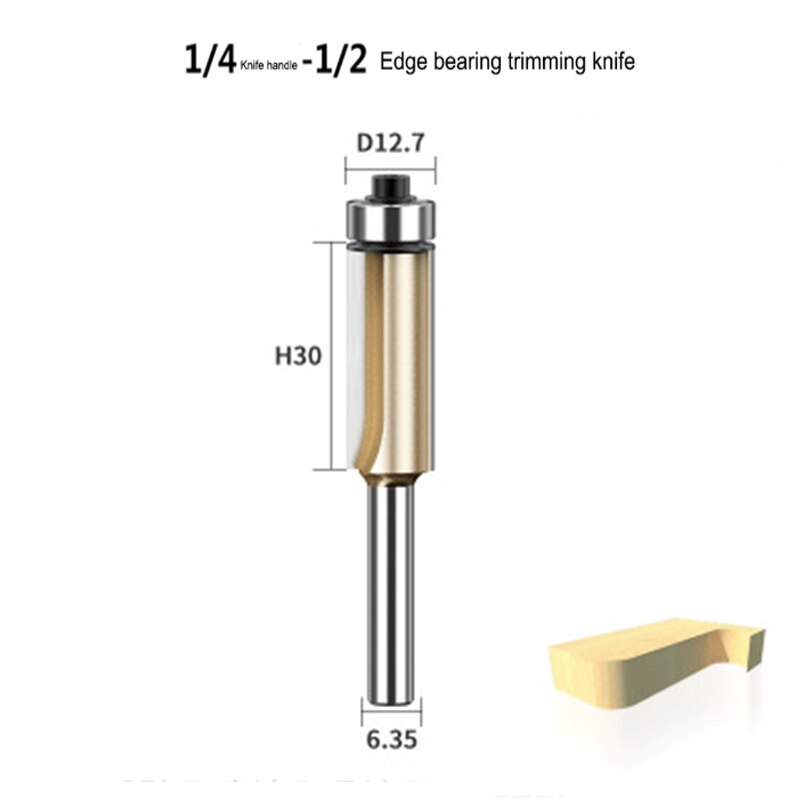 Radius snelfreestafel bit  r5 r15 r20 r25 r30 t10 t20 hoekmal sjablonen houtfrees mal timmerman houtbewerkingsgereedschap: 1 stuks snijder