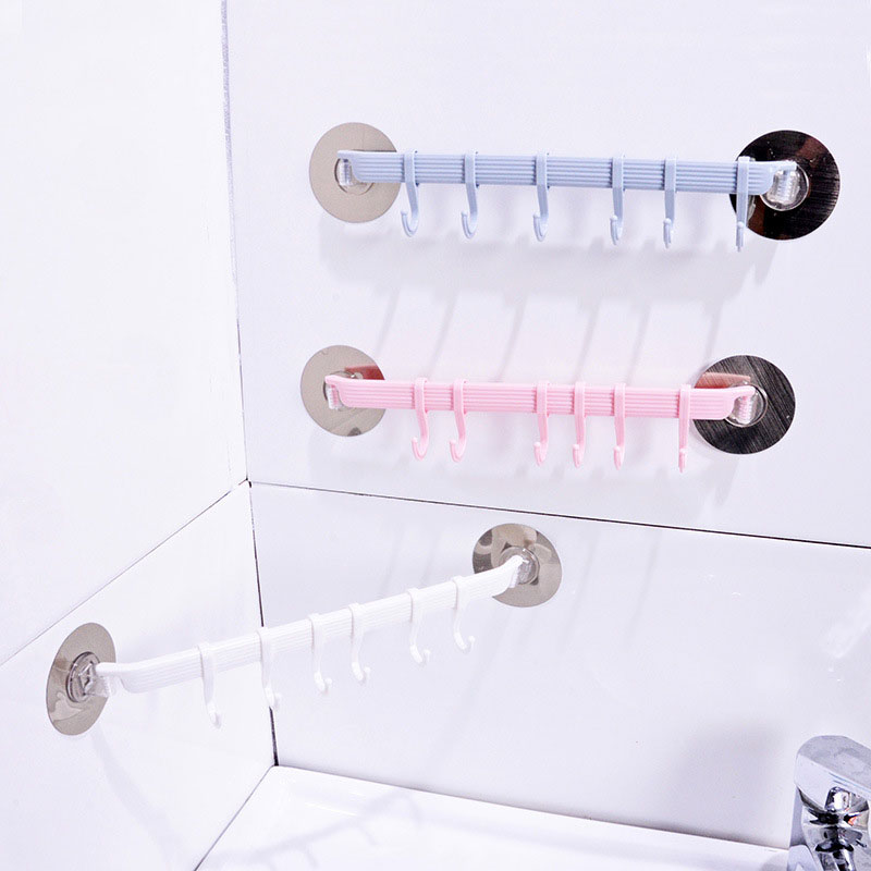Towel rack, non perforated hanging rack, kitchen supplies, bathroom, bathroom, hook storage rack, wall mounted hook storage rack