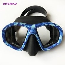 Divemiao Scuba Duikbril Met Doos Camo Onderwatervissers Masker Voor Snorkelen Gear Zwembril Gratis Dive Eye Wear