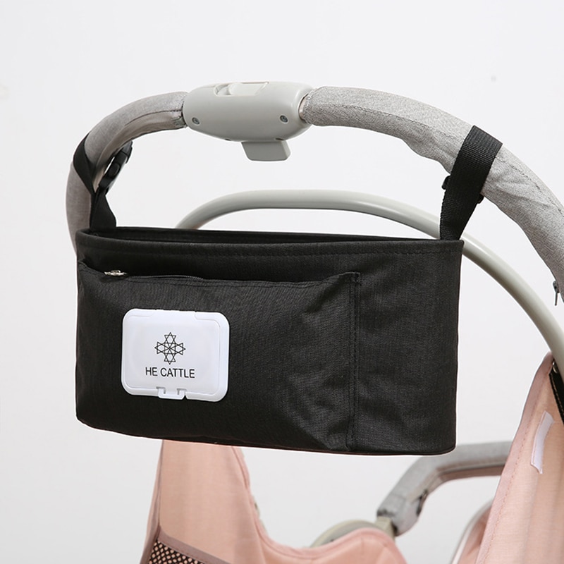 Simple Maternal Stroller Bag Baby Organizer Stroller Accessories Hook Trolley Bag Mommy Handbags Baby Stroller Organizer