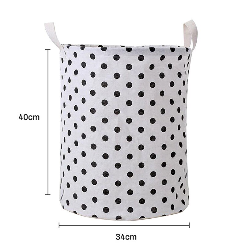 Laundry Organizer Basket Canvas Waterproof Large Capacity Laundry Hamper Dirty Clothes Storage Bag Toy Home Storage Bin 34x40cm: 4(34x40ccm)