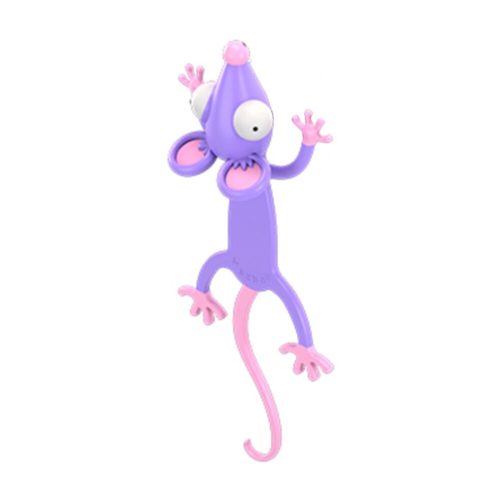1 pièces 3D stéréo dessin animé marqueur animaux signets drôle étudiant école papeterie enfants signet pour les activités de fête: A8