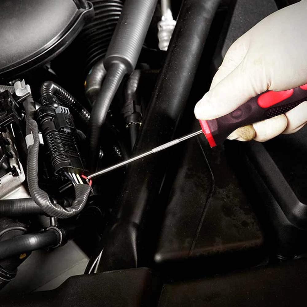 4 unids/set de herramientas de reparación de juntas de gancho y selección larga para coche, herramientas de extracción de sello de aceite de coche, junta tórica, accesorios de desmontaje automático