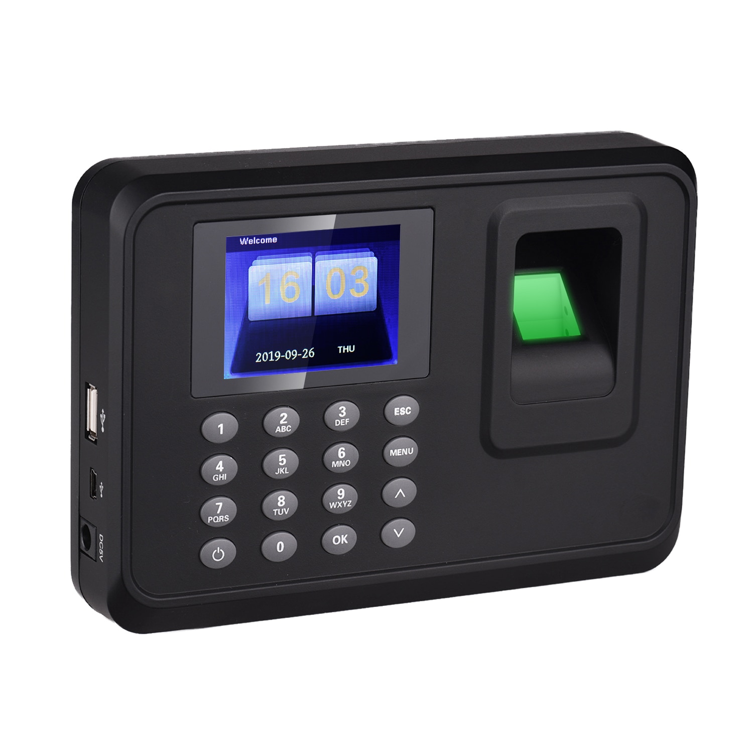 Intelligent Biometric Attendance Machine Fingerprint Recognition Employee Checking-in Recorder Access Control System