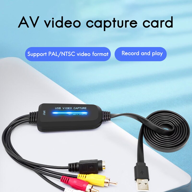 Video Capture Card Av/S Terminal Te USB2.0 Capture Card Apparaat Digitizer Voor Game Videoconferentie Capture