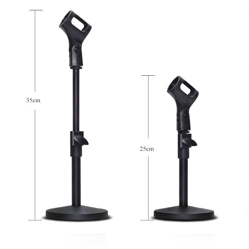 Adjustable Foldable Desktop Table Holder Microphone Tripod MIC Stand Mount Clip Mount Shock For Karaoke