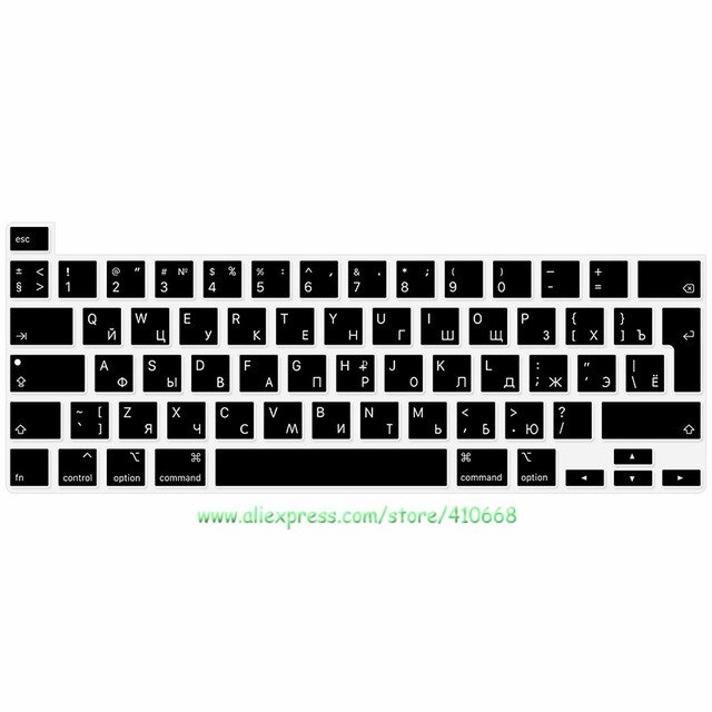 Spanien Russische Französisch EU Geben Englisch Layout Tastatur Abdeckung Haut Für Macbook Profi 13 16 zoll & A2251/ A2289 A2141 Modell: EU Russisch