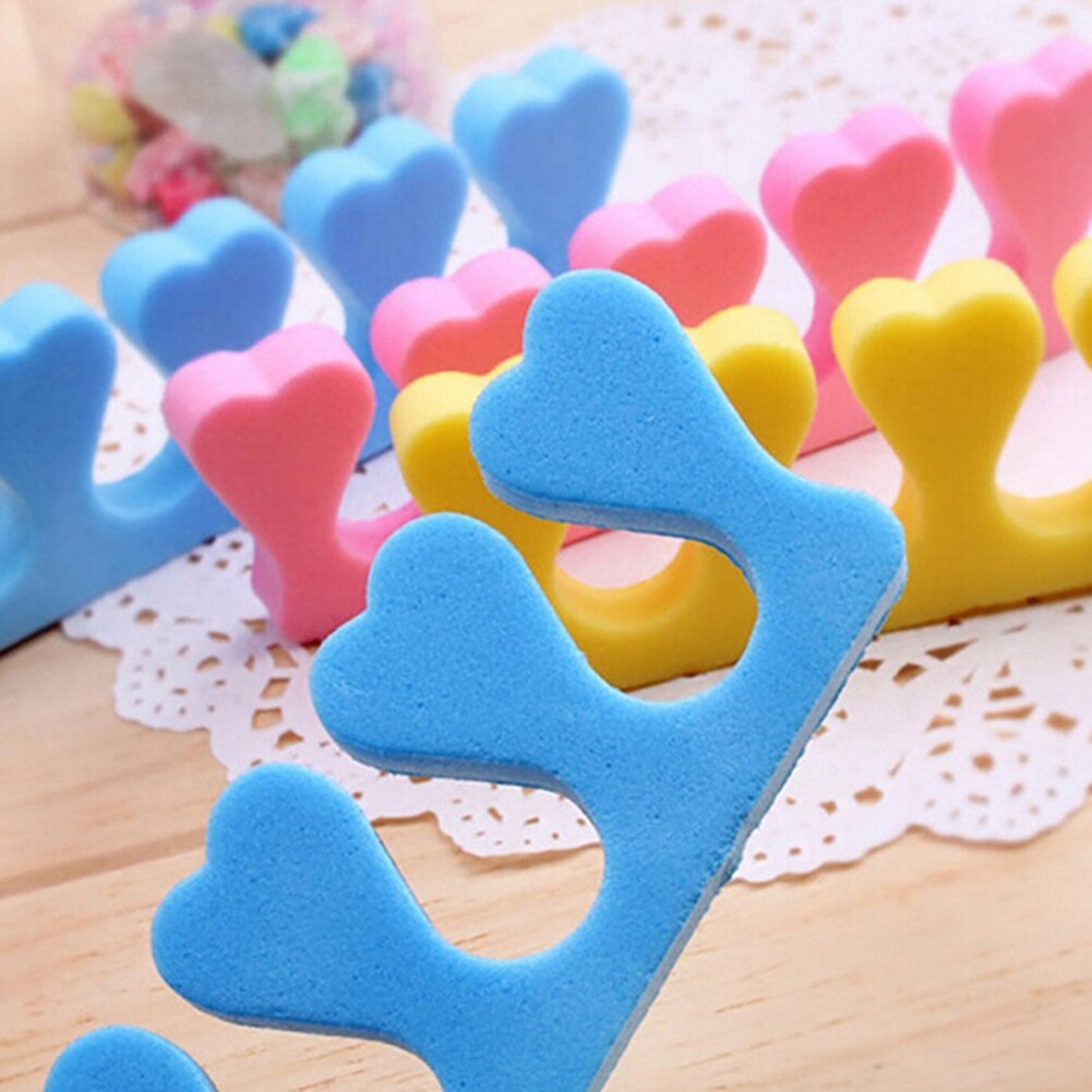 10/20 pçs esponja macia arte do prego dedo do pé separador salão de beleza casa pedicure ferramenta separadores de dedo são separadores úteis dedo do pé