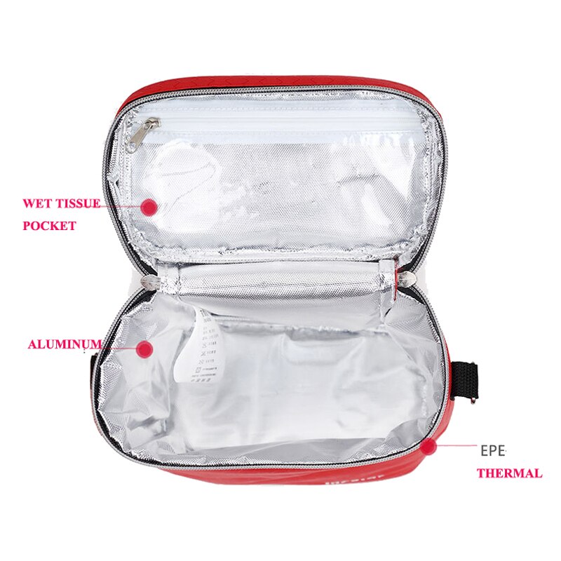 Bolsa térmica multiusos para biberones, bolsa de almacenamiento térmico para leche, bolsas de almacenamiento para mamá, mensajeros, calentador de alimentos para cochecitos DBO